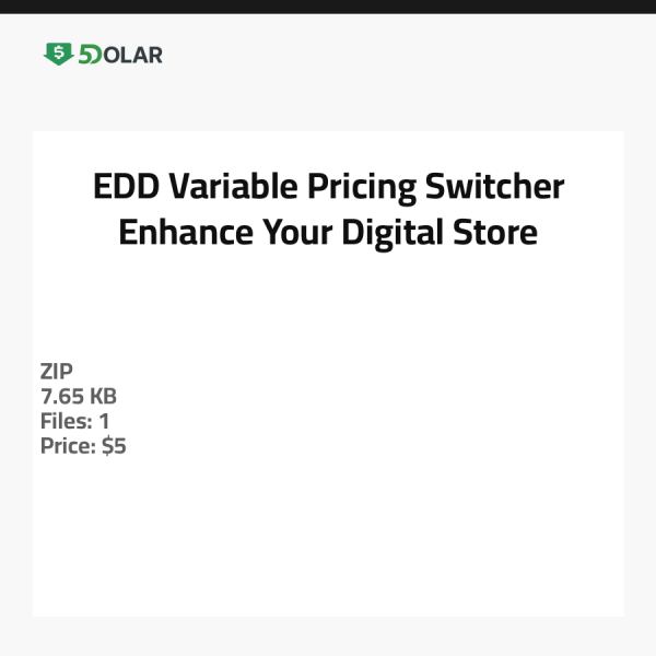 EDD Variable Pricing Switcher - Verbessern Sie Ihren digitalen Shop