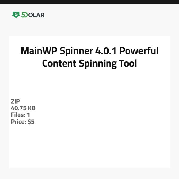 MainWP Spinner 4.0.1 - Leistungsstarkes Content-Spinning-Tool