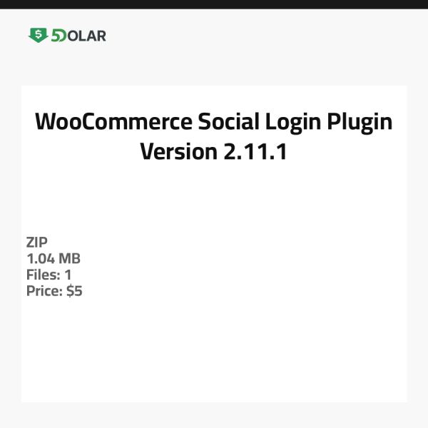 إضافة تسجيل الدخول عبر وسائل التواصل الاجتماعي لـ WooCommerce - الإصدار 2.11.1