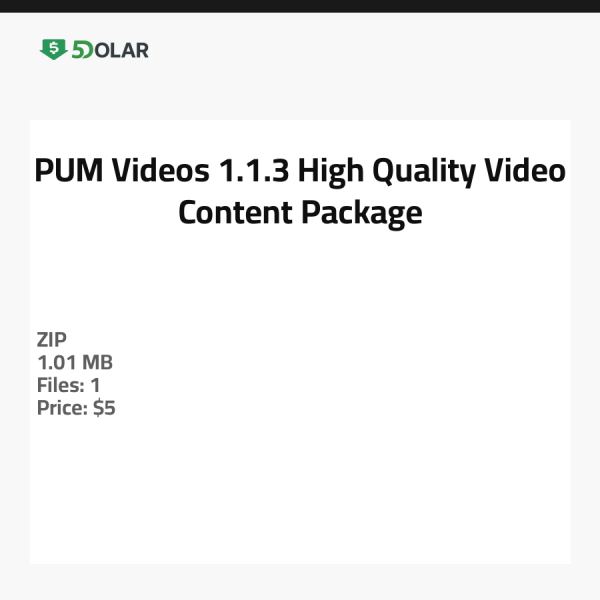PUM Videos 1.1.3 - Hochwertiges Videoinhaltspaket