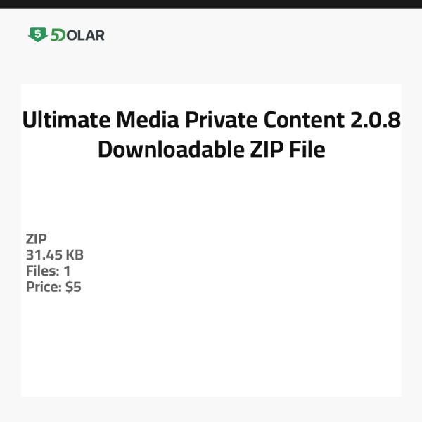 محتوى الوسائط الخاصة النهائي 2.0.8 - ملف ZIP قابل للتنزيل