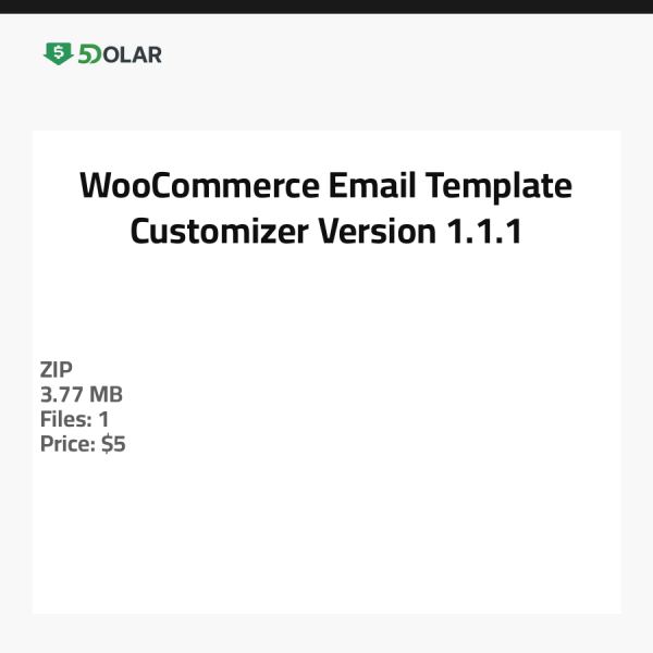 WooCommerce E-Mail-Vorlagen-Anpasser - Version 1.1.1