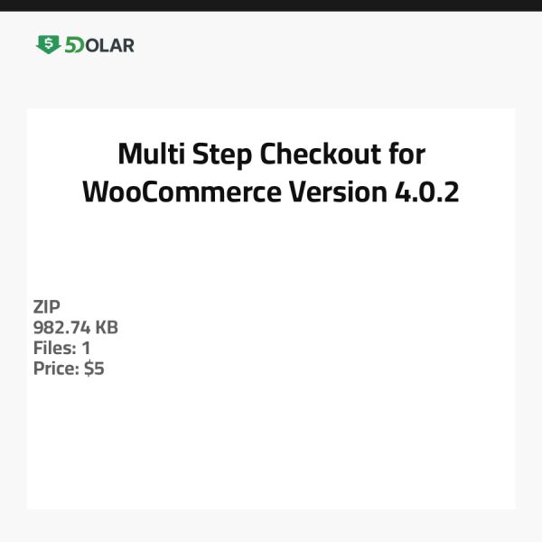 عملية الدفع متعددة الخطوات لـ WooCommerce - الإصدار 4.0.2
