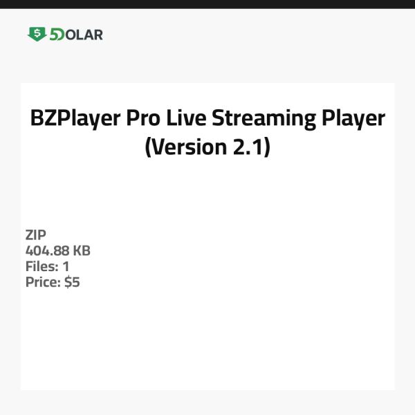 BZPlayer Pro - مشغل البث المباشر (الإصدار 2.1)