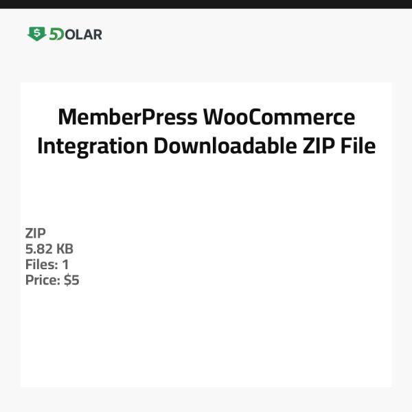 تكامل MemberPress مع WooCommerce - ملف ZIP قابل للتنزيل
