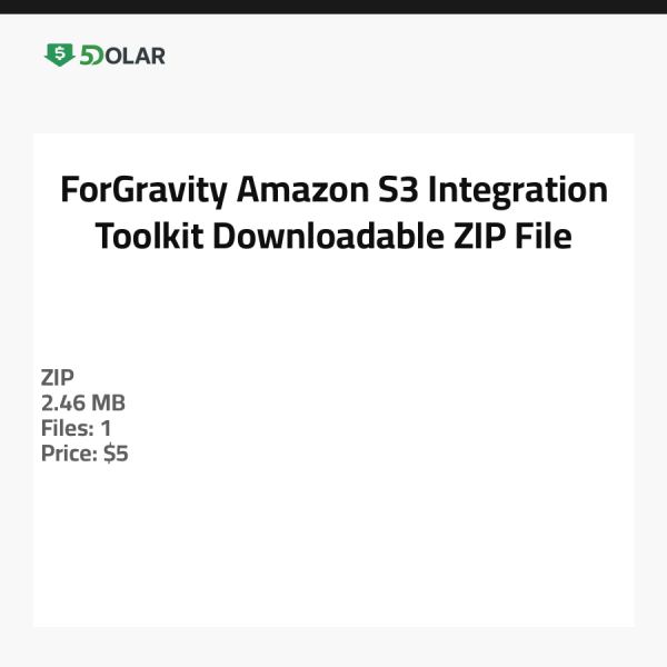 ForGravity Amazon S3 Integrations-Toolkit - Herunterladbare ZIP-Datei