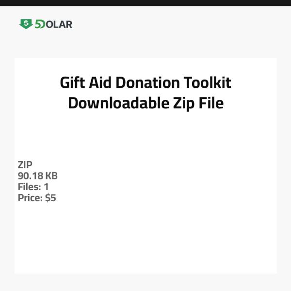 Geschenkhilfe-Spenden-Toolkit - Herunterladbare Zip-Datei