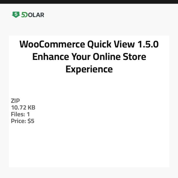 عرض سريع لـ WooCommerce 1.5.0 - عزز تجربة متجرك الإلكتروني