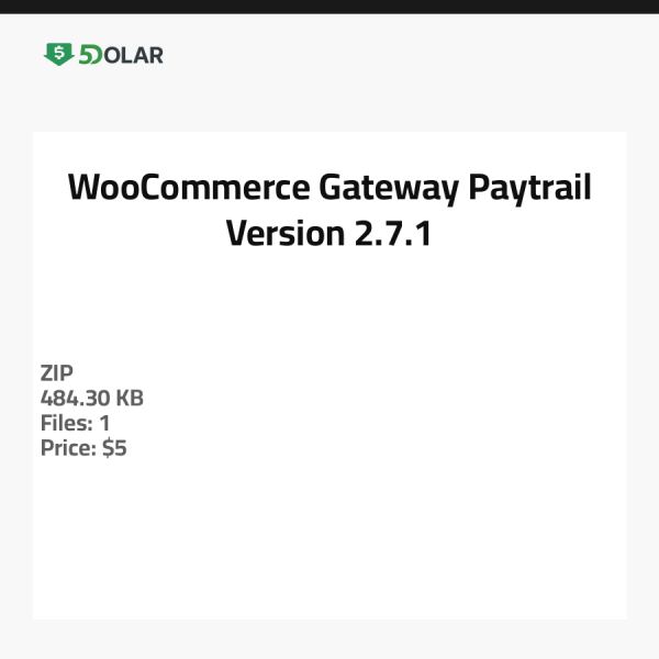 بوابة الدفع Paytrail لـ WooCommerce - الإصدار 2.7.1