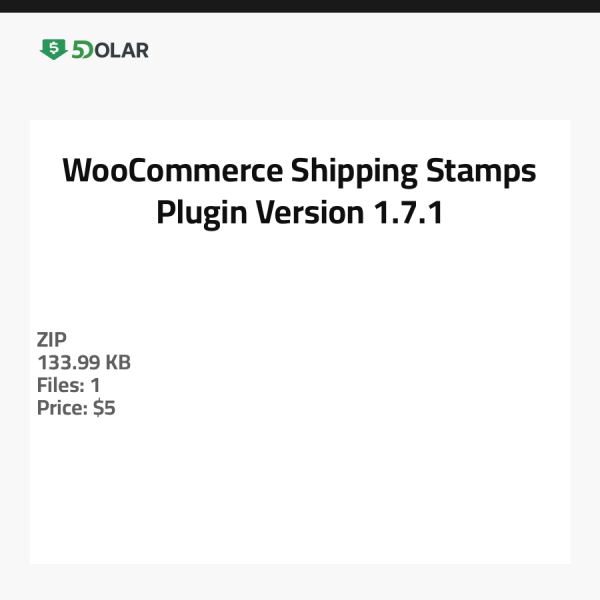 إضافة طوابع الشحن لـ WooCommerce - الإصدار 1.7.1