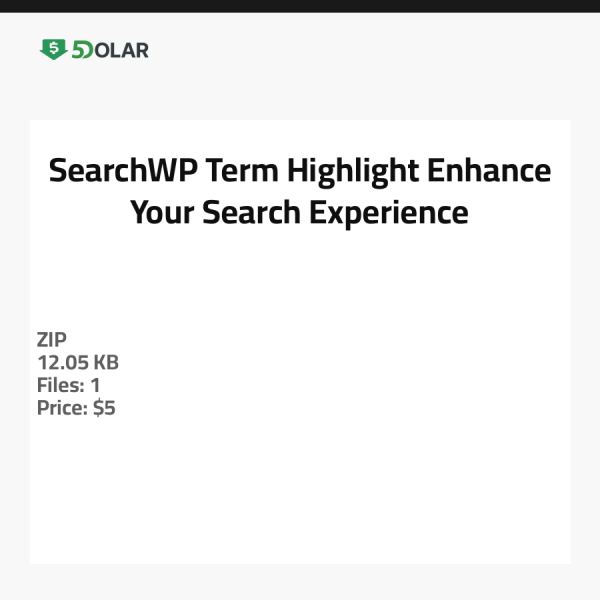 SearchWP Term Highlight - عزز تجربتك في البحث