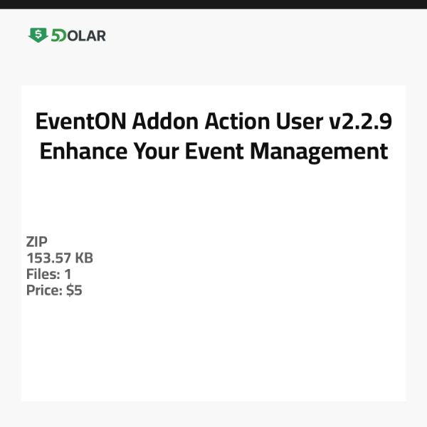 إضافة EventON Action User v2.2.9 - عزز إدارة فعالياتك
