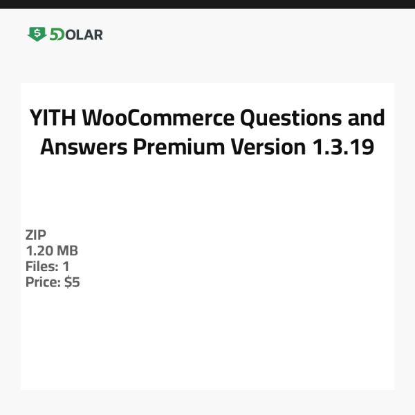 YITH WooCommerce Questions and Answers Premium - الإصدار 1.3.19