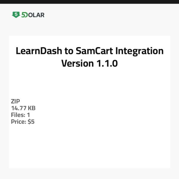 تكامل LearnDash مع SamCart - الإصدار 1.1.0