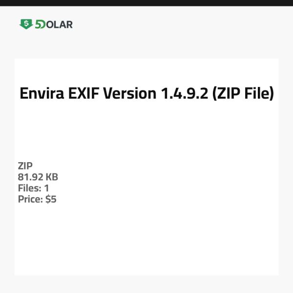 إنفيرا EXIF - الإصدار 1.4.9.2 (ملف ZIP)