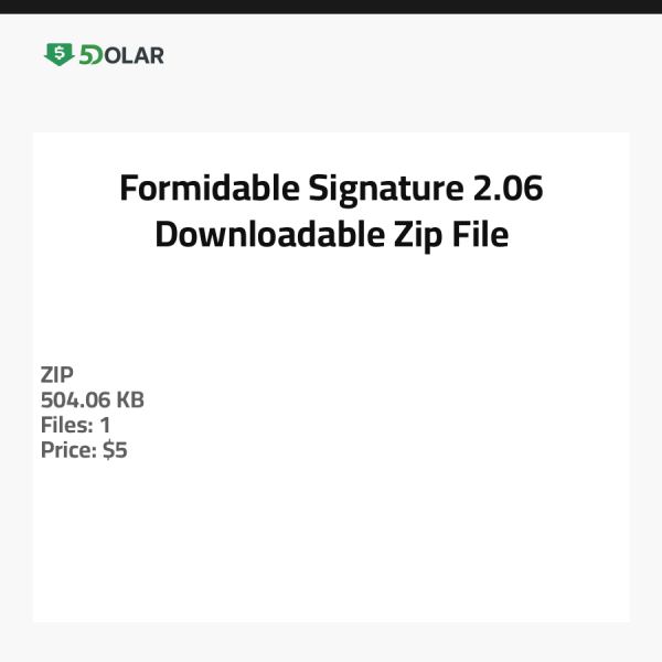توقيع فورميدابل 2.06 - ملف مضغوط قابل للتنزيل