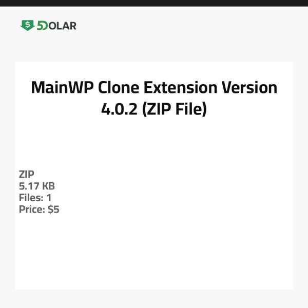 إضافة MainWP Clone - الإصدار 4.0.2 (ملف ZIP)