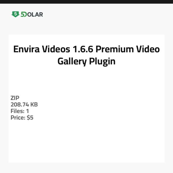 Envira Videos 1.6.6 - Premium Video Galerie Plugin