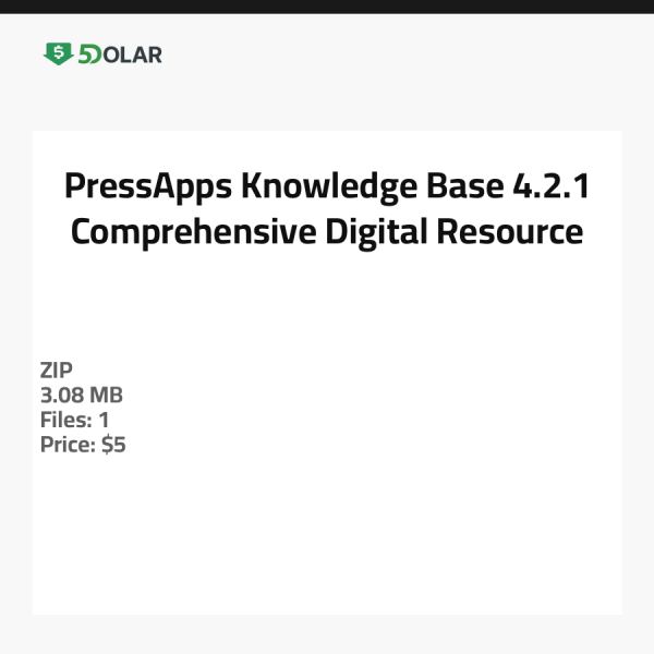 قاعدة معرفة PressApps 4.2.1 - مورد رقمي شامل