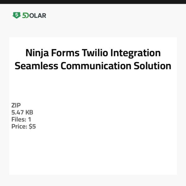 تكامل Ninja Forms مع Twilio - حل تواصل سلس
