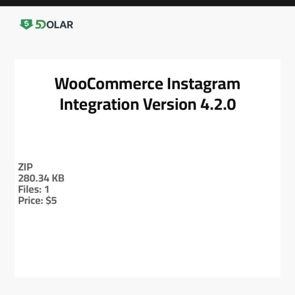 دمج WooCommerce مع إنستغرام - الإصدار 4.2.0