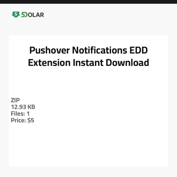 إضافة إشعارات Pushover لـ EDD - تحميل فوري