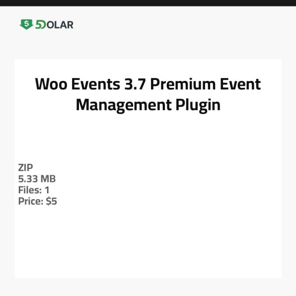 Woo Events 3.7 - إضافة إدارة الأحداث المميزة