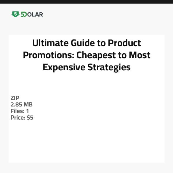 Ultimativer Leitfaden für Produktpromotionen: Günstigste bis Teuerste Strategien