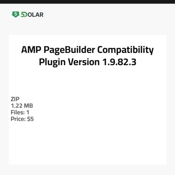 إضافة توافق AMP PageBuilder - الإصدار 1.9.82.3