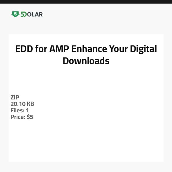 EDD für AMP - Verbessern Sie Ihre digitalen Downloads