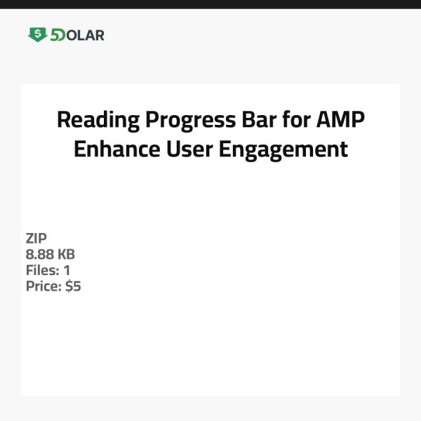 شريط تقدم القراءة لـ AMP - تعزيز تفاعل المستخدم