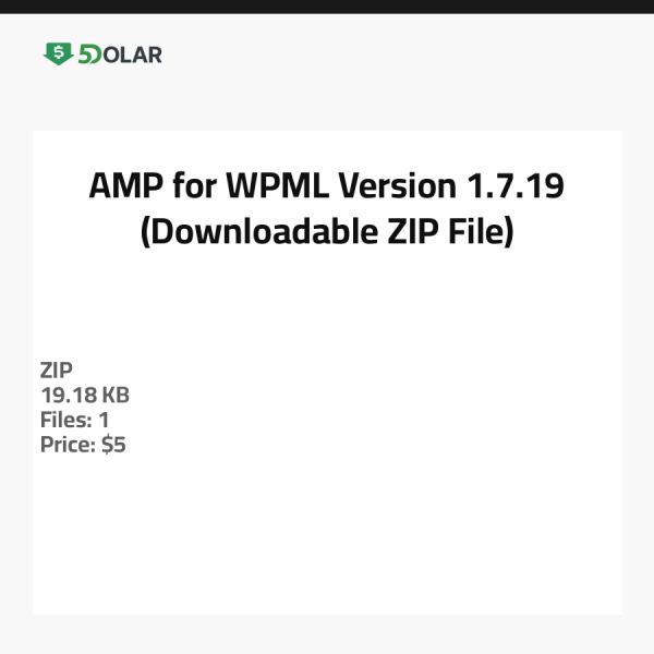 AMP لـ WPML - الإصدار 1.7.19 (ملف ZIP قابل للتنزيل)