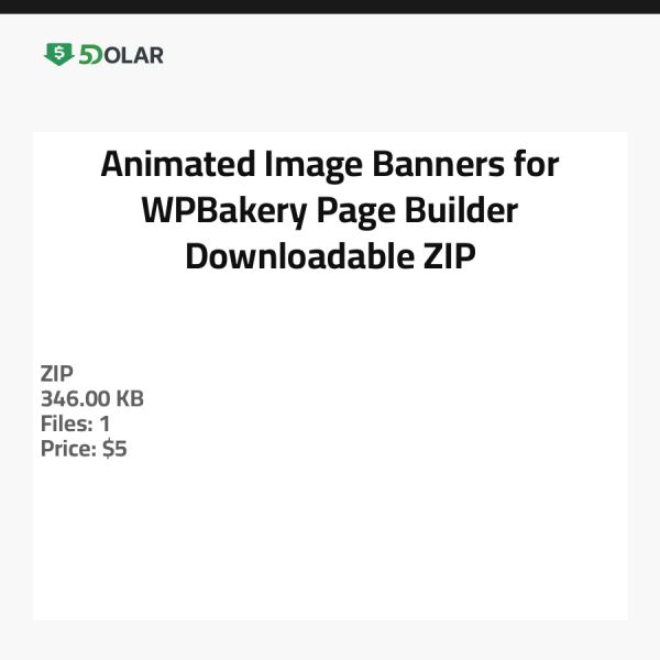 لافتات صور متحركة لـ WPBakery Page Builder - ملف ZIP قابل للتنزيل