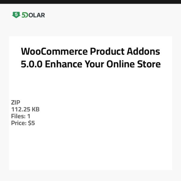 إضافات منتجات WooCommerce 5.0.0 - عزز متجرك الإلكتروني