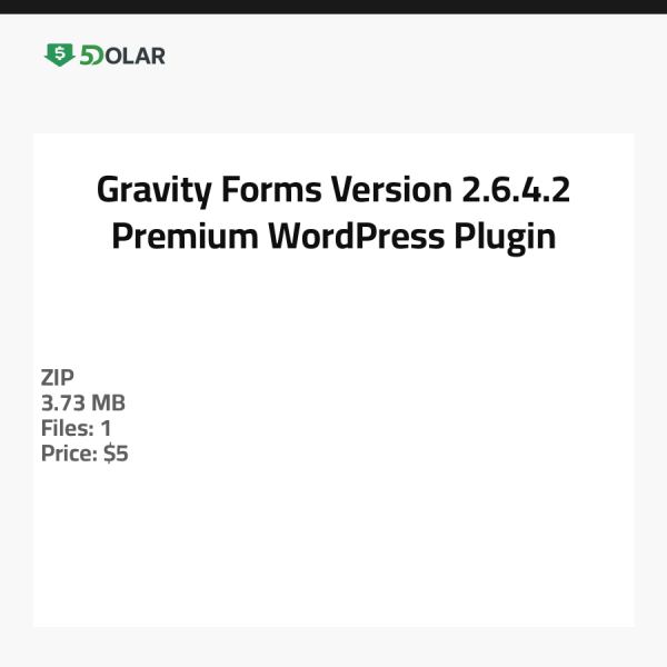 Gravity Forms الإصدار 2.6.4.2 - إضافة ووردبريس مميزة