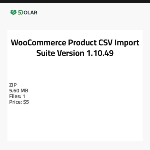 مجموعة استيراد CSV لمنتجات WooCommerce - الإصدار 1.10.49