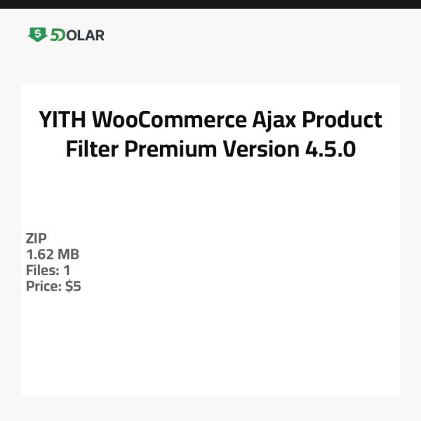 YITH WooCommerce Ajax Product Filter Premium - Version 4.5.0