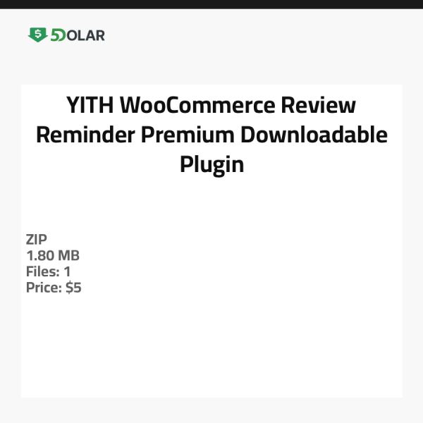 YITH WooCommerce Review Reminder Premium - إضافة قابلة للتنزيل