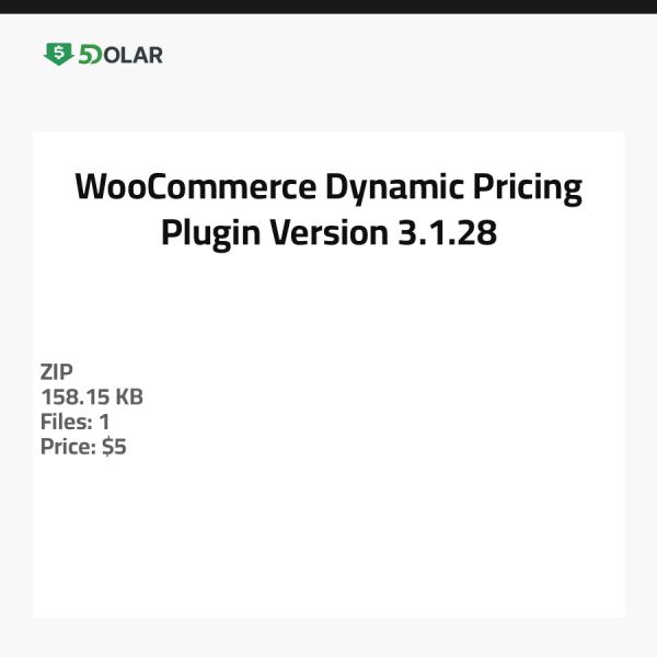 إضافة تسعير ديناميكي لـ WooCommerce - الإصدار 3.1.28