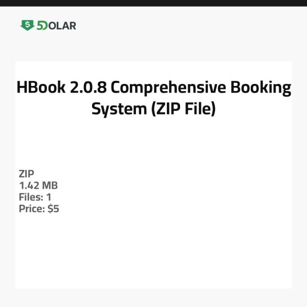 HBook 2.0.8 - Umfassendes Buchungssystem (ZIP-Datei)
