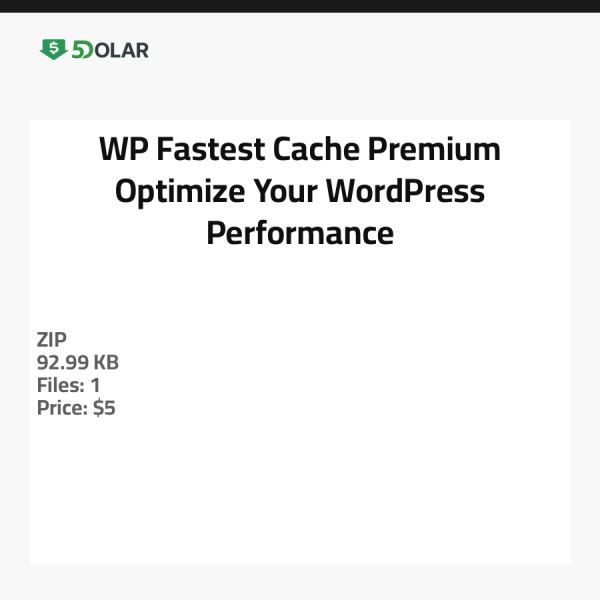 WP Fastest Cache Premium - Optimieren Sie die Leistung Ihres WordPress