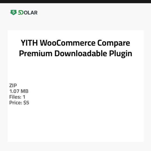 YITH WooCommerce Compare Premium - مكون إضافي قابل للتنزيل
