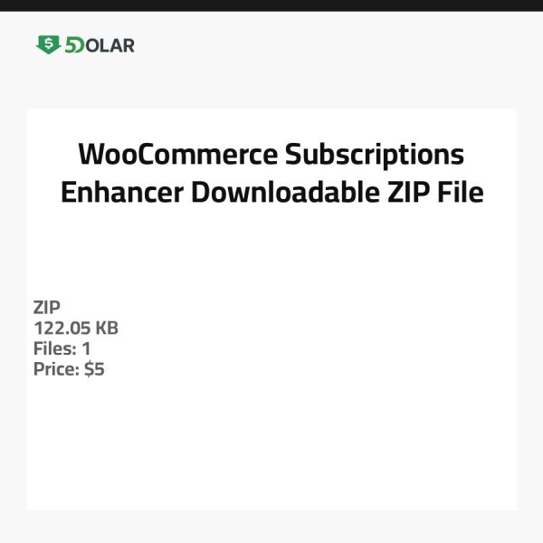محسن اشتراكات WooCommerce - ملف ZIP قابل للتنزيل