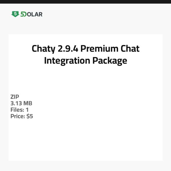 Chaty 2.9.4 - Premium Chat-Integrationspaket