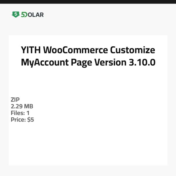 YITH WooCommerce تخصيص صفحة حسابي - الإصدار 3.10.0