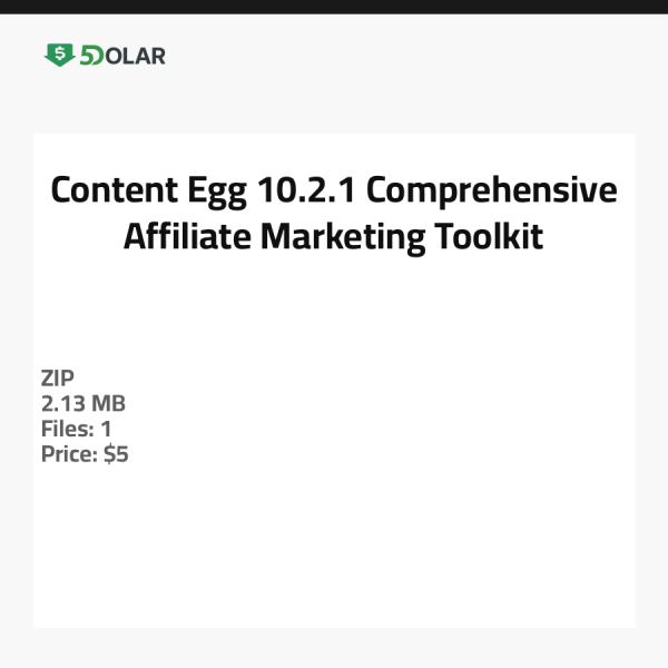 Content Egg 10.2.1 - مجموعة أدوات شاملة للتسويق بالعمولة
