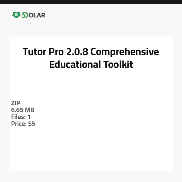 Tutor Pro 2.0.8 - Umfassendes Bildungs-Toolkit