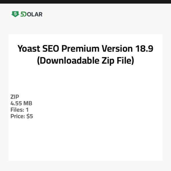 Yoast SEO Premium - الإصدار 18.9 (ملف مضغوط قابل للتنزيل)