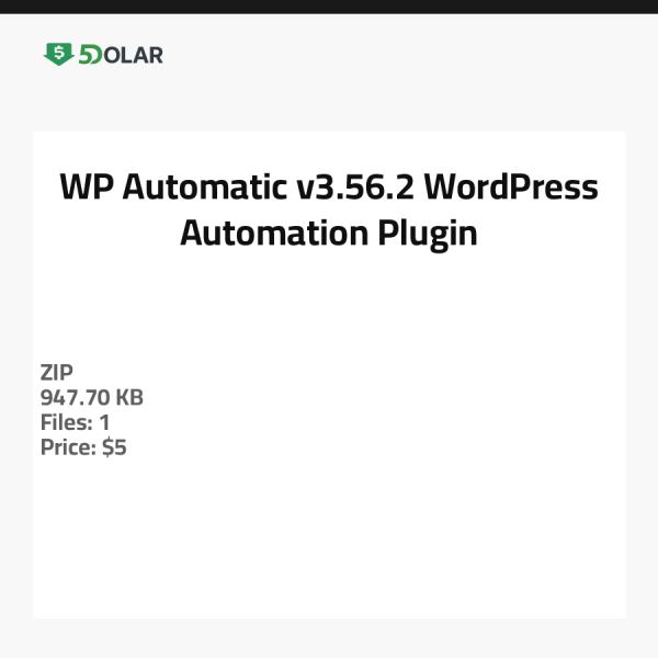WP Automatic - v3.56.2 - إضافة أتمتة ووردبريس