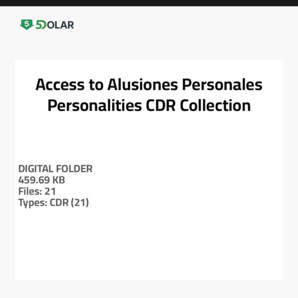 Zugang zu Alusiones Personales - Persönlichkeiten CDR Sammlung